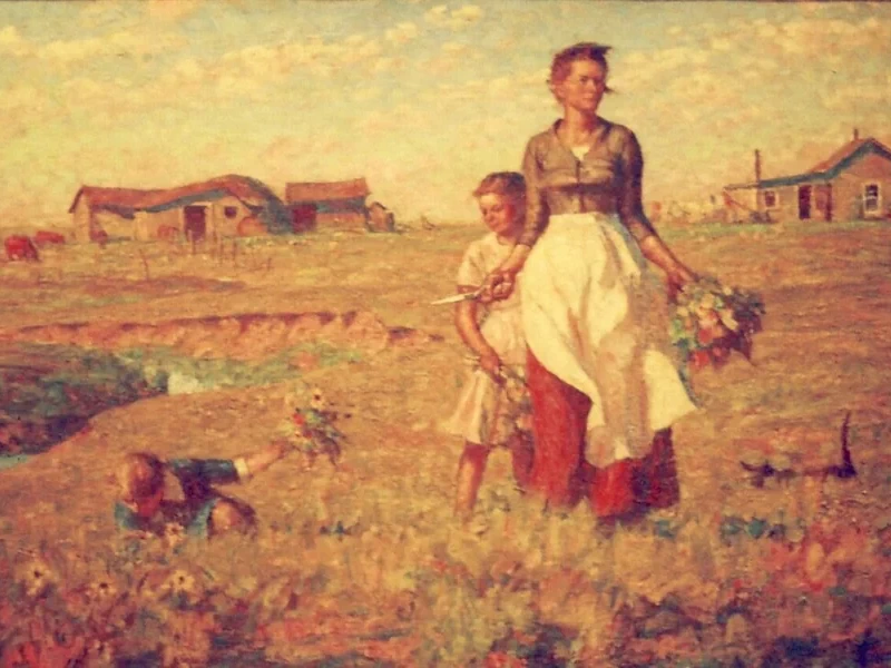1884-Harvey Thomas Dunn - La prateria è il mio giardino